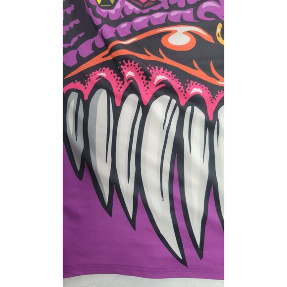 Dolls Kill Club Exx Neon Nightmares Oversized Graphic Tee Shirt Size Small - Picture 10 of 12